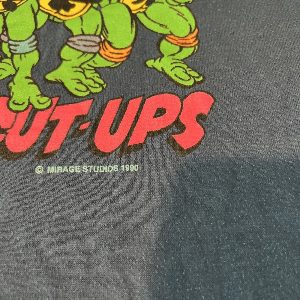 Vintage 1990s Teenage Mutant Ninja Turtles Kids T-shirt Mirage Studios Jerzees - Picture 3 of 10